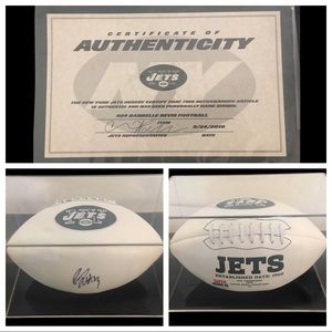🏈 JETS Darrelle Revis Autographed Football